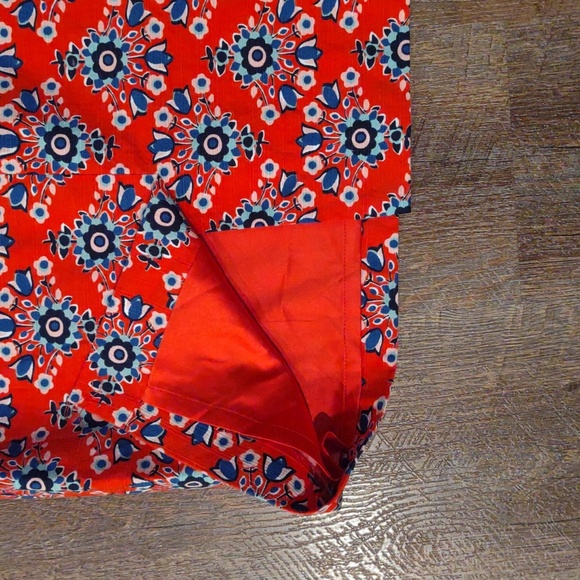 Boden womens 4R coral  flower print lined pencil skirt - Picture 5 of 5